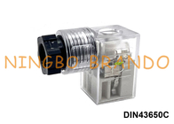 Conector de la bobina de la válvula electromagnética de DIN43650C con la forma C del estruendo 43650 del LED