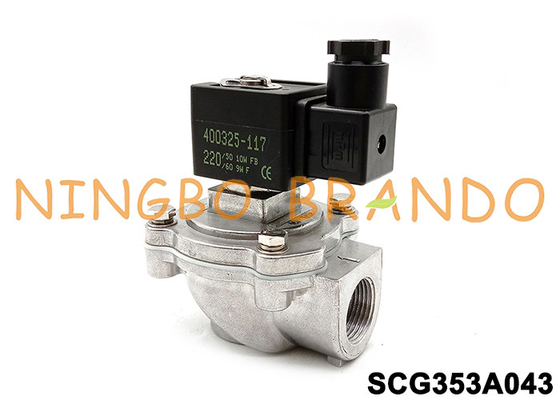 SCG353A043 3/4&quot; CA de ángulo recto 220V de DC 24V de la válvula de diafragma
