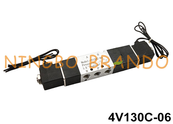 1/8&quot; válvula electromagnética neumática eléctrica 4V130C-06 del control direccional