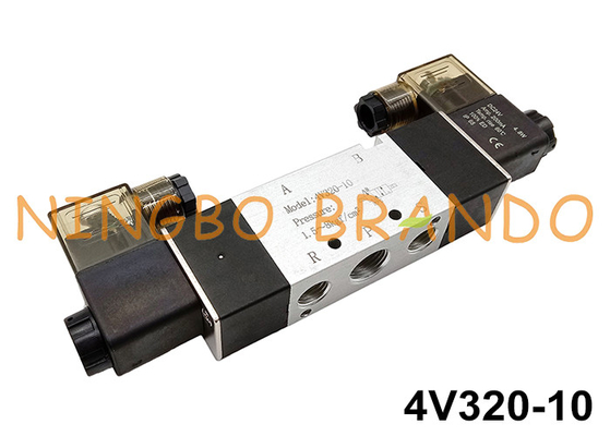 4V320-10 3/8&quot; manera neumática 24VDC 220VAC de la válvula electromagnética 5/2