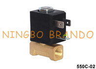 1/8&quot; 2/2 válvula electromagnética de cobre amarillo 5503 del NC de la manera para la máquina del café