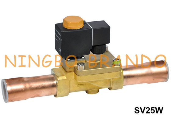 Tipo válvula de SV25W Fengshen de la refrigeración del solenoide 1 1/8&quot; 1 3/8&quot; ODF 24V 220V