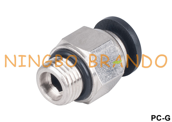 Conector neumático masculino del One Touch de las colocaciones del hilo de G de la serie de PC-G