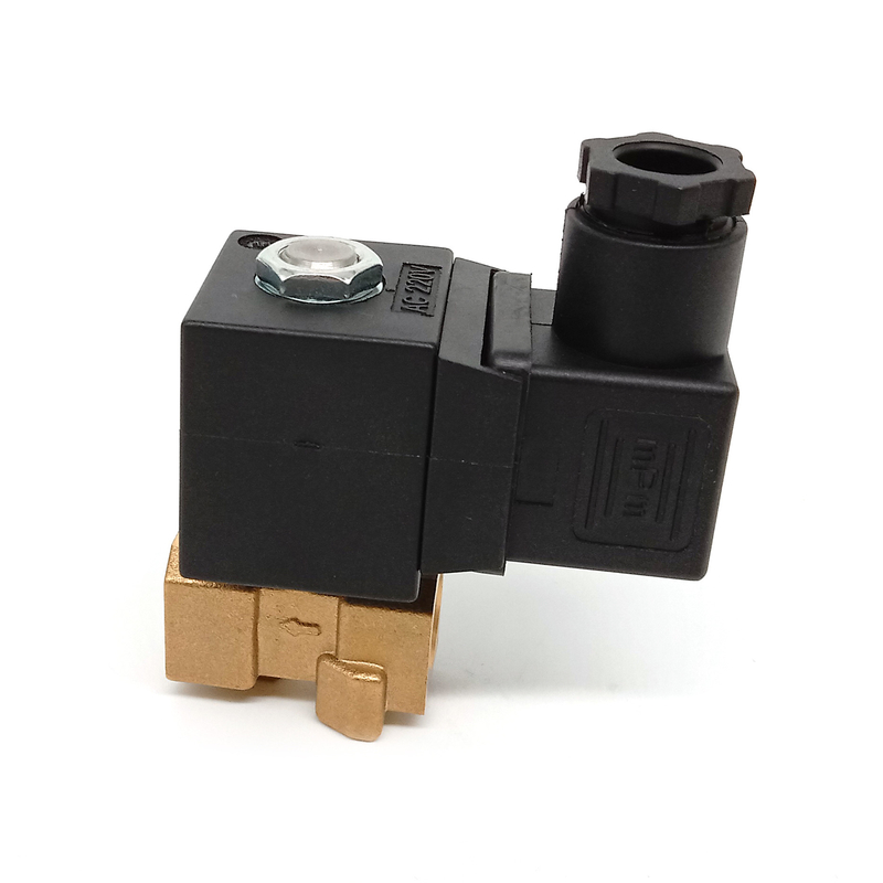 Válvula de solenoide de latón de 2 vías