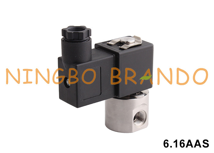 Válvula de solenoide de acero inoxidable de aislamiento anticorrosivo para ácido alcalino químico 1/8' 1/4'
