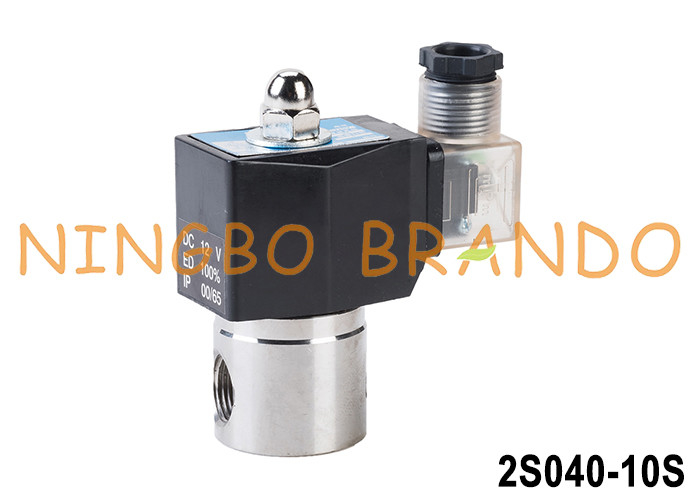 2S040-10 3/8'' agua aire aceite válvula de solenoide de acero inoxidable 12V 24V 110V 220V