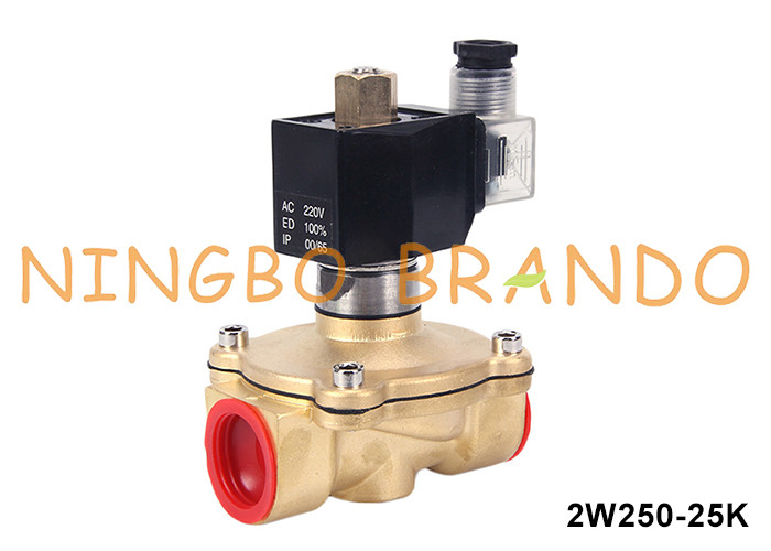 1' 2/2 Dirección Normalmente de agua abierta de latón válvula solenoide 220VAC 110VAC 24VDC 12VDC