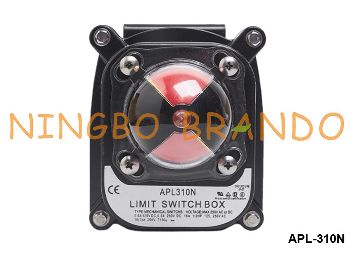Indicador de posición de la válvula de la caja de interruptores de límite APL-310N para la válvula neumática mariposa