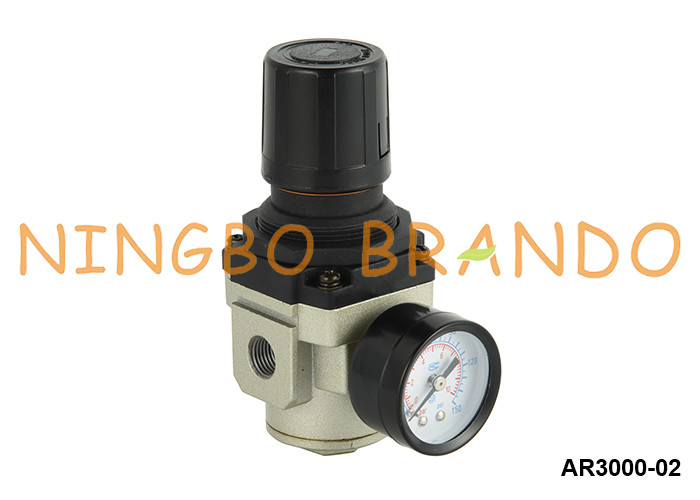 AR3000-02 Regulador neumático de presión de aire de tipo SMC con diámetro 1/4'' 1 MPa