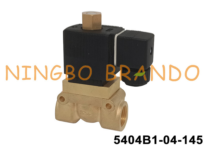 5404 Válvula de solenoide de latón abierta de alta presión de dos vías de 50 bar 24V 220V