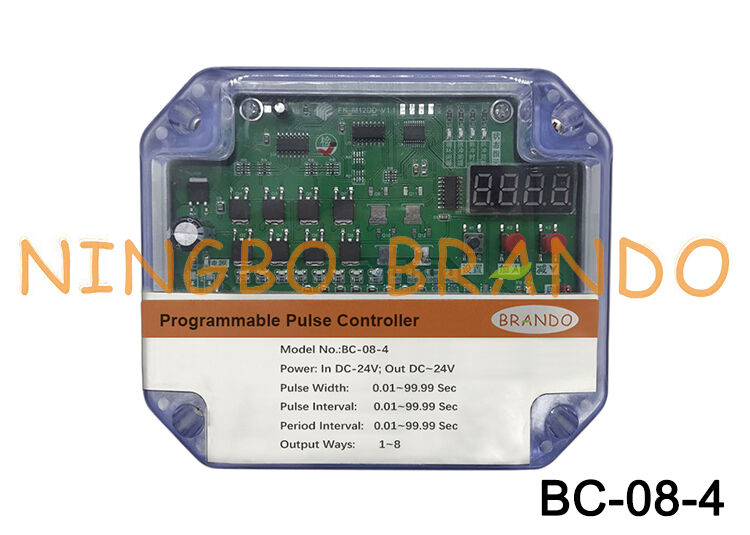 8 Lines 24VDC Input 24VDC Output Pulse Valve Timer Controller For Dust Collector