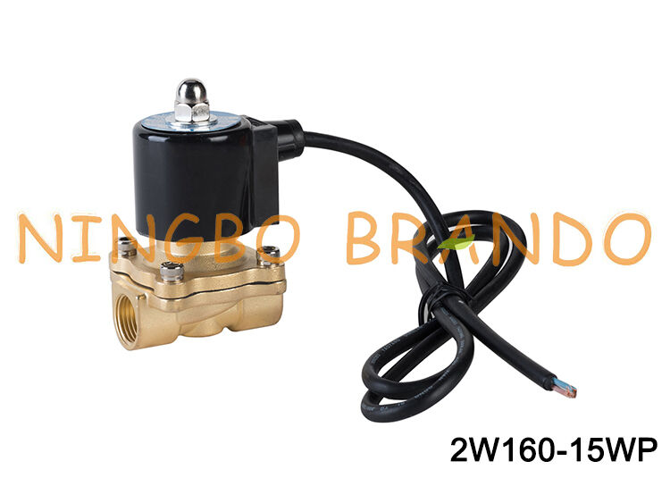 Válvula Solenoide impermeable de latón de 1/2 pulgadas para fuente de agua musical 24V 110V 220V