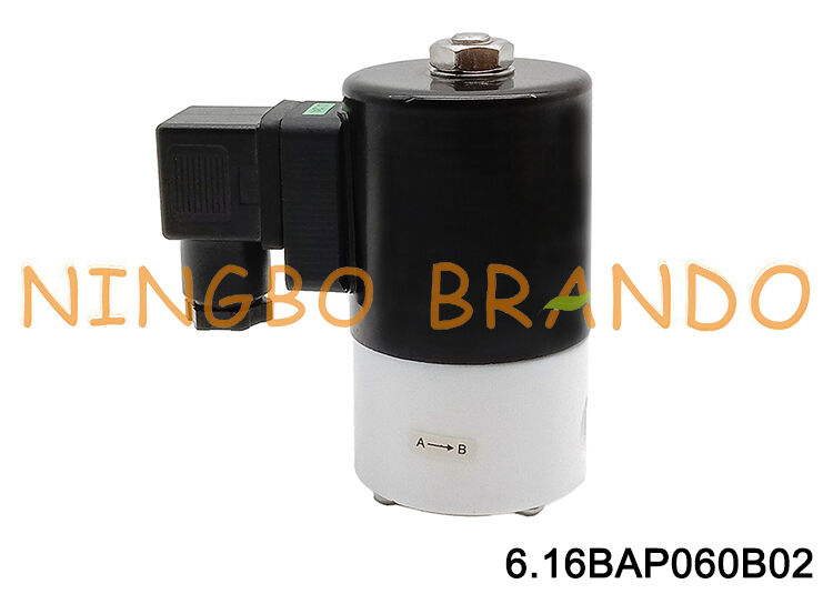 1/4'' PTFE Solenoid Valve For Anti-corrosive Isolation 24V 110V 220V