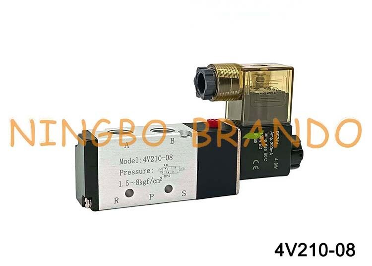 Airtac Type 4V210-08 Solenoid Air Valve 5/2 way 4V200 Series