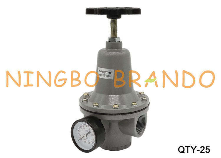 Regulador de presión neumático QTY-25, 1,0 MPa, regulador de 1 pulgada con manómetro QTY25