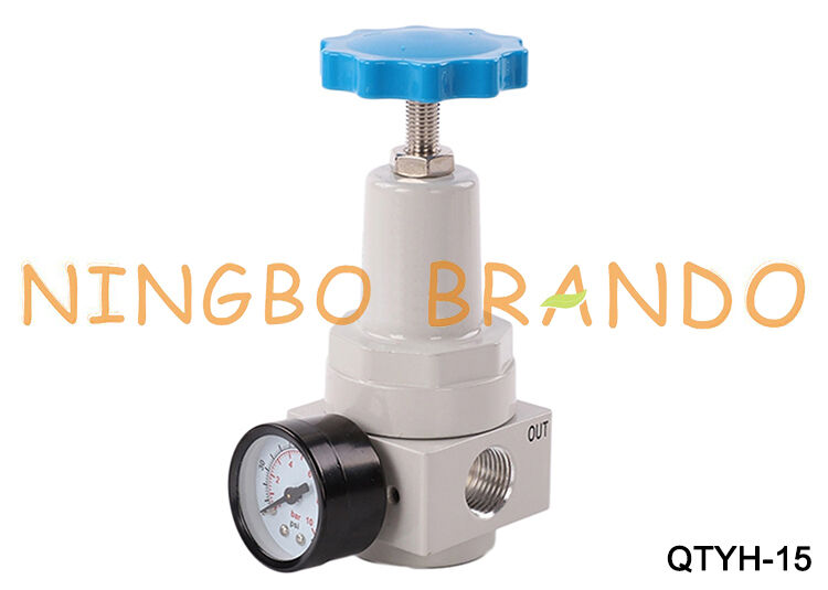 QTYH-15 Regulador de aire neumático QTYH de alta presión de 35 bar con manómetro de 1/2''