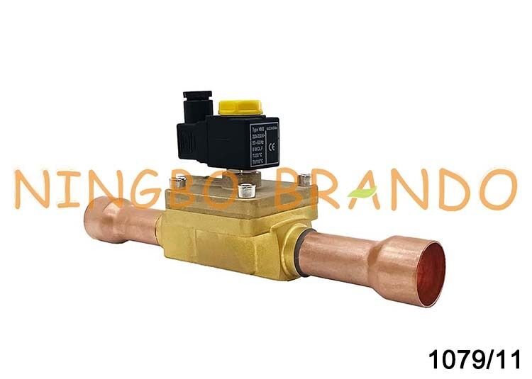 Válvula Solenoide para Congelador de Aire Acondicionado Castel Tipo 1079/11 1-3/8'' Normalmente Cerrada