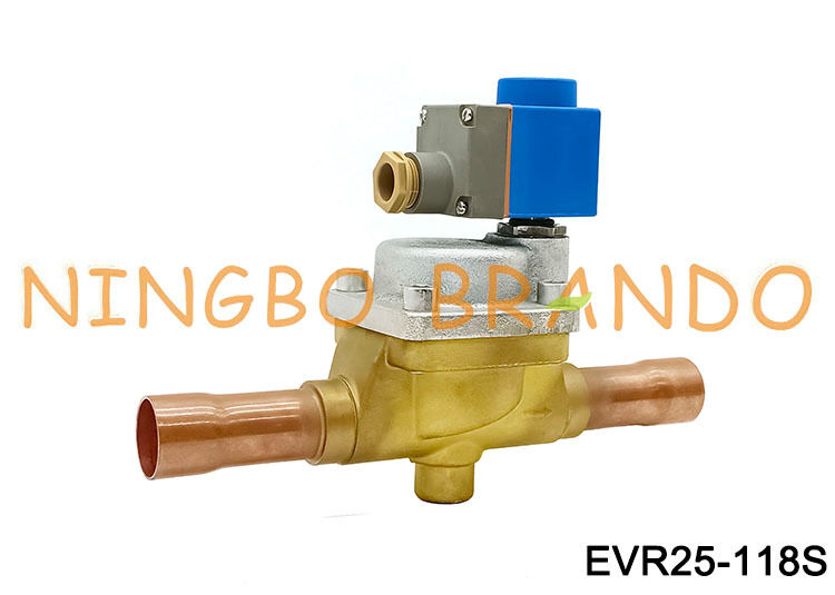 Danfoss Tipo 032L2201 Válvula Solenoide EVR 25 Soldadura ODF 1 1/8 pulg.