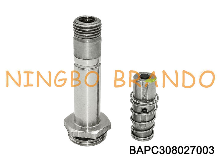 S9 M12 Thread Stainless Steel Tube 3/2 Way NC Solenoid Valve Armature Assembly
