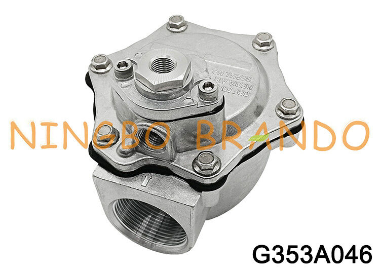 Válvula de diafragma doble piloto remoto con control de aire tipo G353A046 de ASCO de 1 1/2 pulgadas