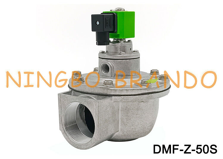 Válvula de diafragma de solenoide de pulso neumático de ángulo recto DMF-Z-50S G2 pulgadas AC220V DC24V