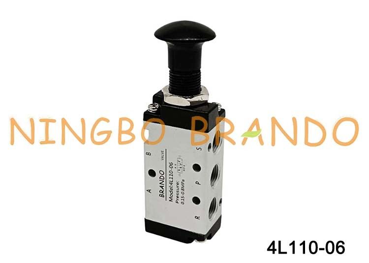 Airtac Tipo 4L110-06 4L Válvula de control de aire push-pull 5/2 vías