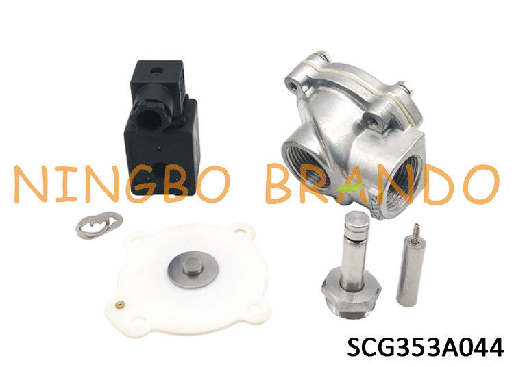SCG353A044 1&quot; tipo de ASCO piloto de aluminio de la válvula neumática del pulso de 353 series actuado para el sistema del colector de polvo