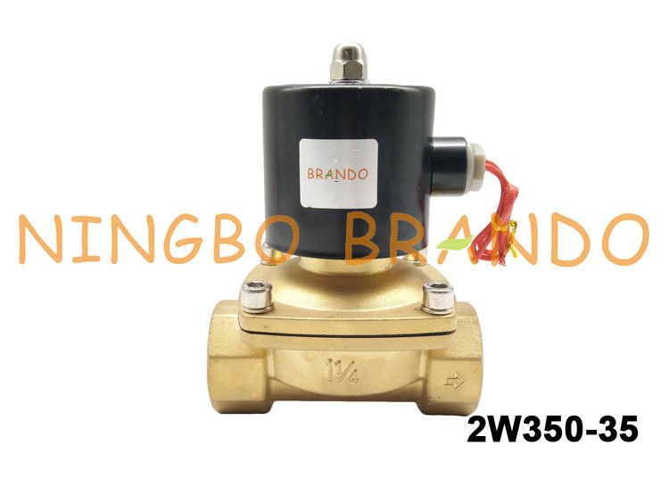 1-1/4” tipo válvula electromagnética de cobre amarillo de UNI-D del control flúido de UW-35 2W350-35