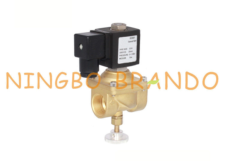 el 1/2” 3/4&quot; 1&quot; manualmente válvula electromagnética baja ajustable para el gas de carbón natural 12VDC 24VDC 230VAC