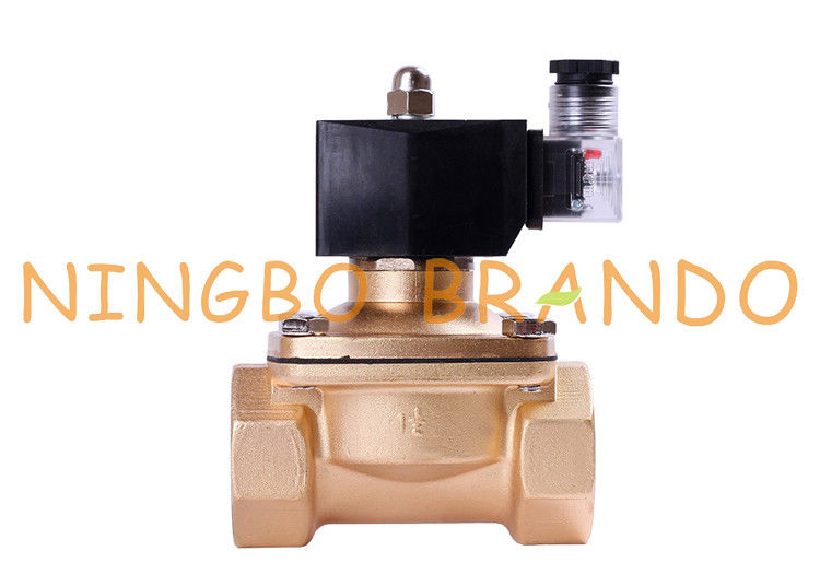 1&quot; tipo válvula de fines generales de cobre amarillo portuaria de ADK-25 CKD de la válvula electromagnética de Kick 2 normalmente cerrados del piloto