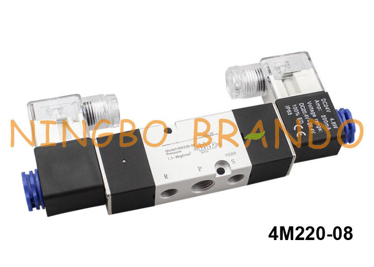 tipo posición de 4M220-08 Airtac de la manera 2 de la válvula electromagnética 5 de Namur