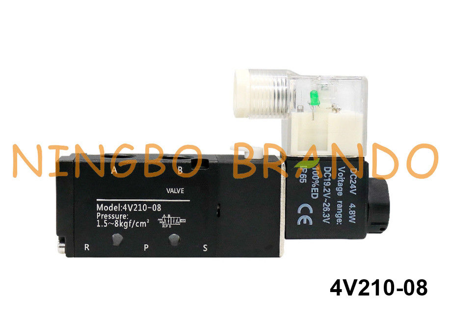 tipo válvula electromagnética neumática 4V210-08-B 24VDC de 4V210-08 Airtac