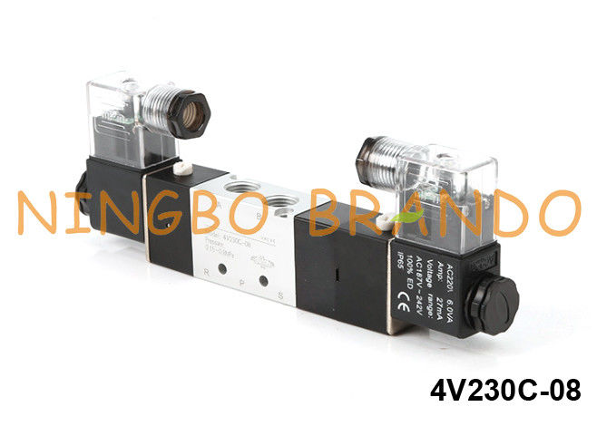 Tipo válvula electromagnética neumática 4V230C-08-DC24V DC24V de 4V230C-08 Airtac