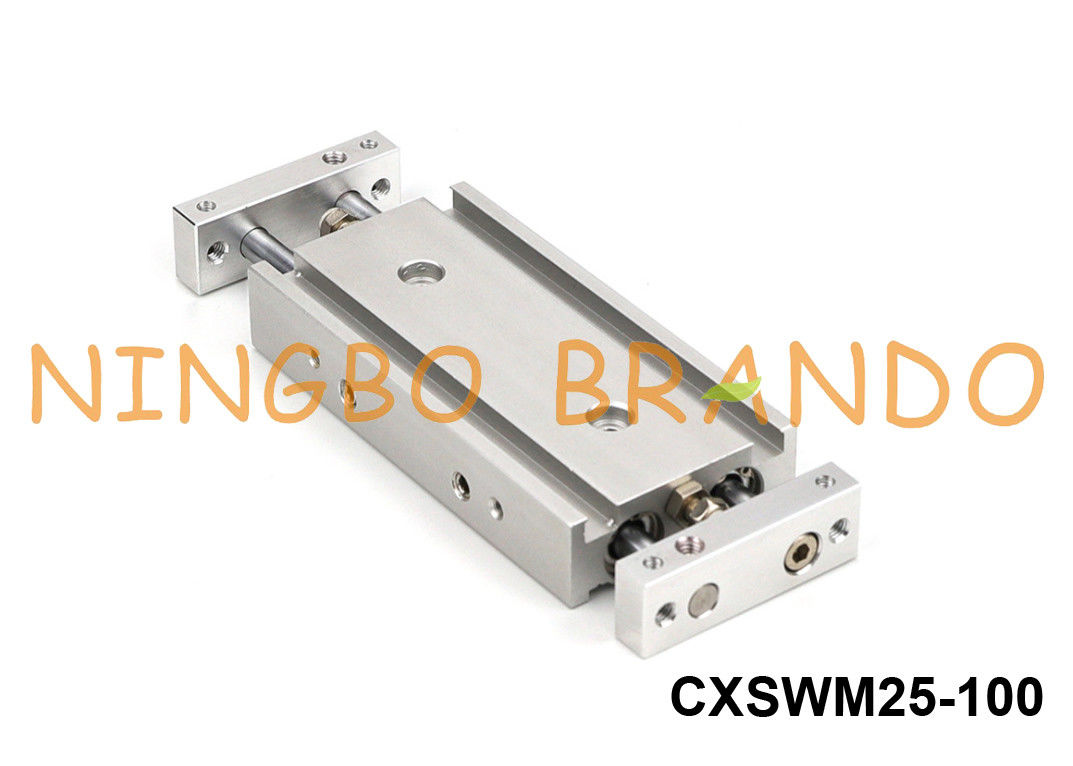 Tipo guía Rod Air Cylinder Double Action de SMC del doble de CXSWM25-100