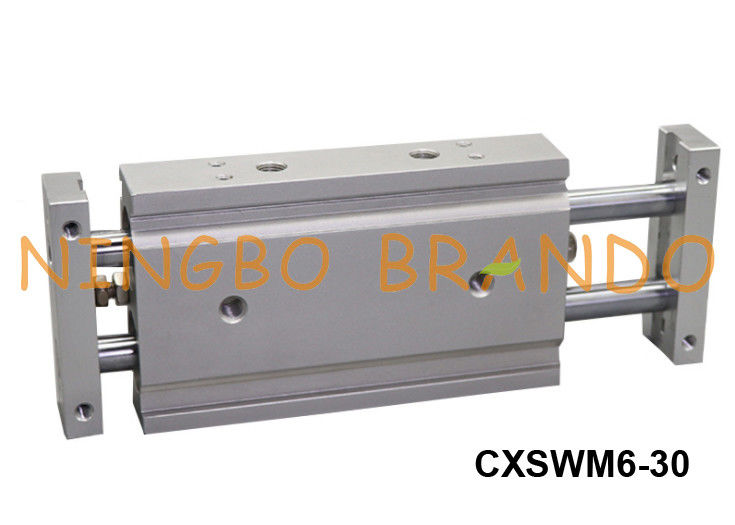 Tipo dual CXSWM6-30 de Rod Air Cylinders Pneumatic SMC de la guía