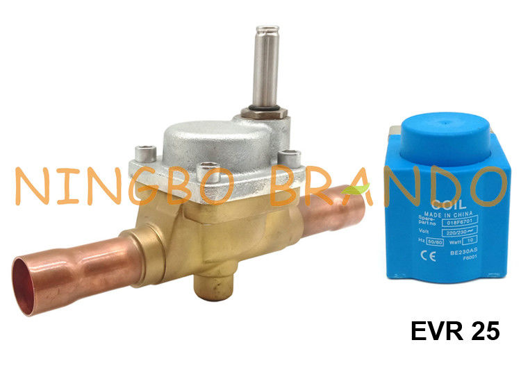 Danfoss mecanografía a refrigeración 032F2201 de EVR 25 la válvula electromagnética 1 1/8&quot;