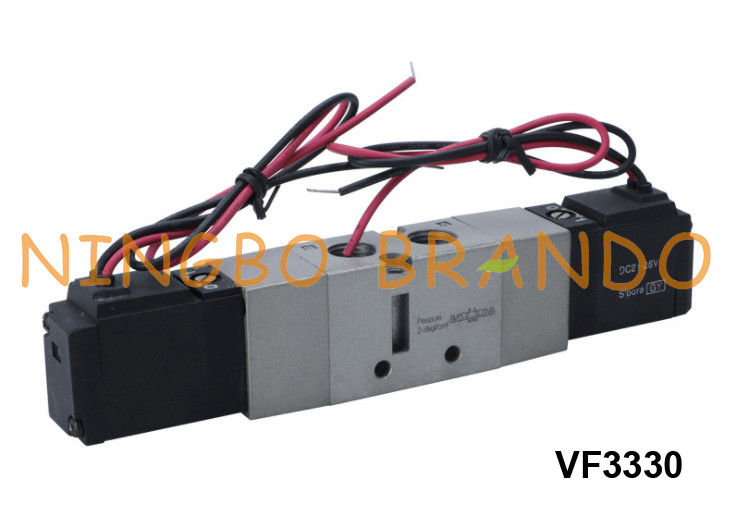 Tipo manera neumática 24V 220V de VF3330 SMC de la válvula electromagnética 5/3 del aire