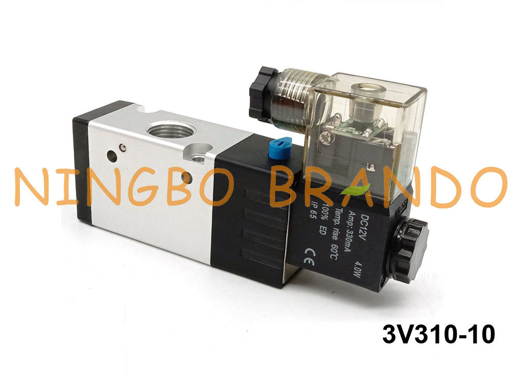 tipo 3 válvula de aire neumática del solenoide de la manera 12V DC de 3V310-10 Airtac