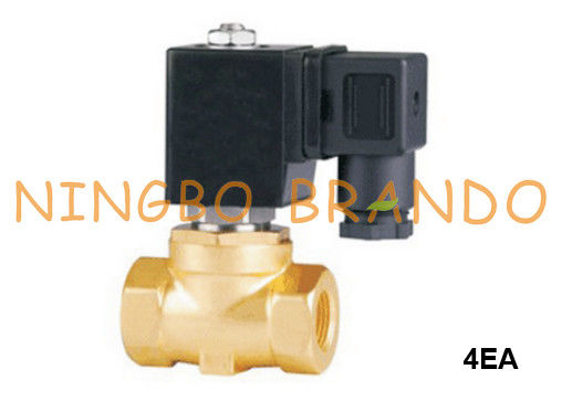 Válvula electromagnética de cobre amarillo ayudada 1/4&quot; 3/8&quot; el 1/2” 24V 220V del diafragma de la elevación