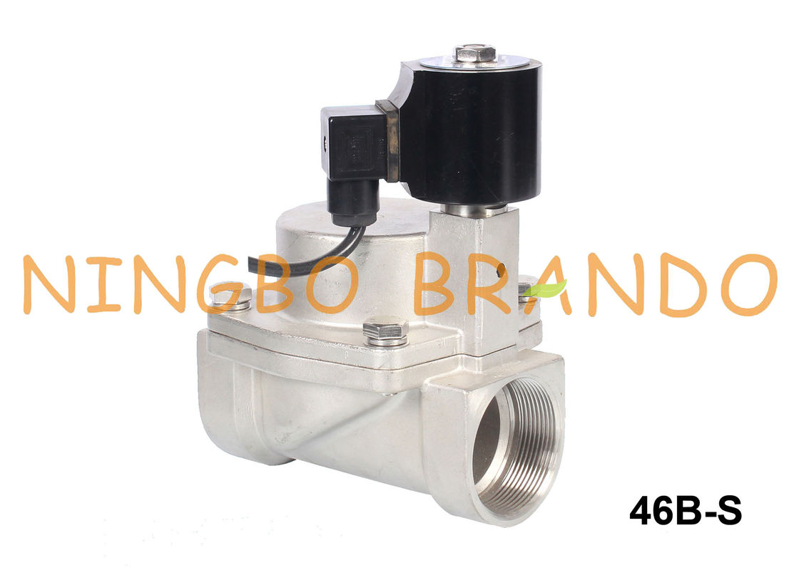 1 1/4&quot; 1 1/2” 2&quot; prenda impermeable de acero inoxidable de la válvula electromagnética IP68 de la fuente