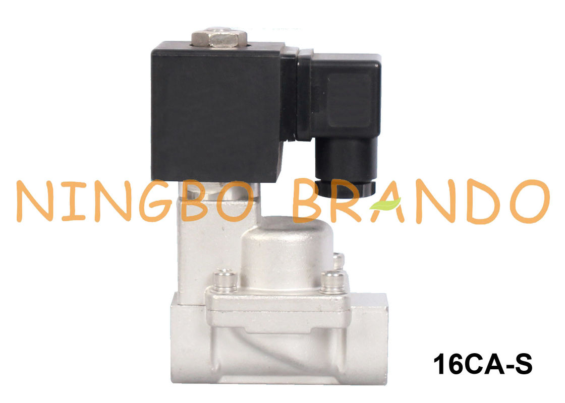 3/8&quot; el 1/2” 3/4&quot; 1&quot; válvula electromagnética 24V normalmente cerrado 220V del vapor eléctrico