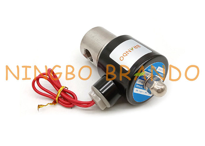 Válvula electromagnética 2S040-10 SUS-10 de 3/8 pulgada 2/2 del agua de actuación directa de la manera