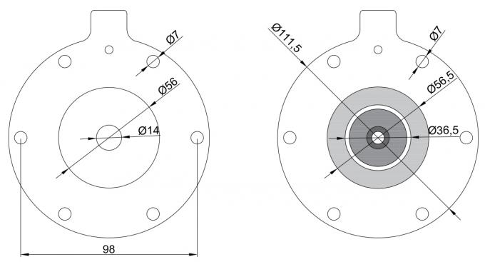1-1/2” tipo dimensión industrial de SBFEC de Jet Valve Diaphragm Repair Kit del pulso del filtro del retiro de polvo del bolso