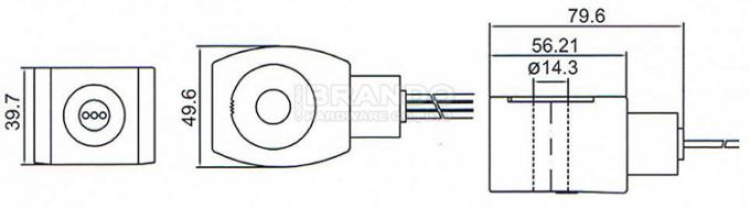 Dimensión de la bobina de la válvula electromagnética BB14339732: