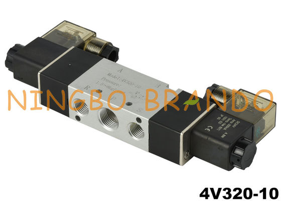 4V320-10 3/8 '' Válvula solenoide de control de aire neumático DC24V DC24V