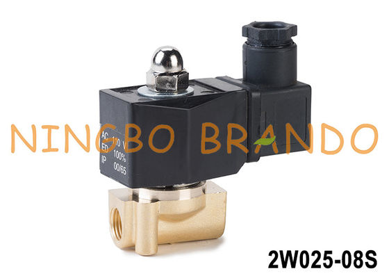 2W025-08 1/8' válvula de solenoide de latón con bobina IP65 12V 24V 110V 220V