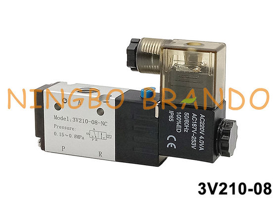 La valva del solenoide neumático 3V210-08 1/4' 3V210-08-NC 3V210-08-NO