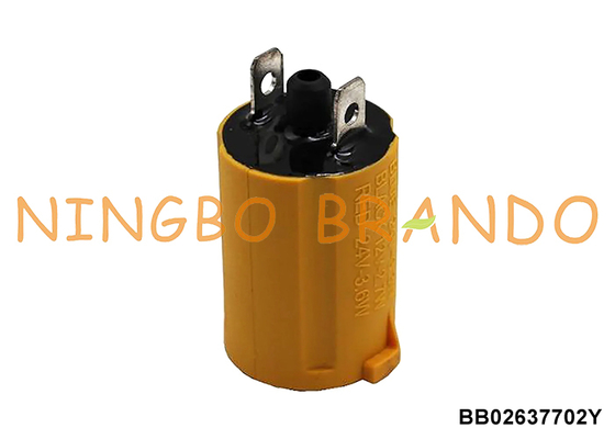 24V 2.7W bobina de solenoide amarillo para DELAVAL piezas de pulsador de ordeño EP100 EP2090