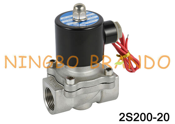 2S200-20 3/4'' 2/2 Dirección cerrada por el agua de acero inoxidable válvula de solenoide
