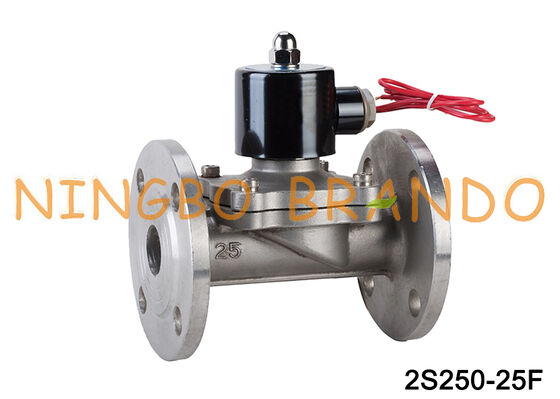 Válvula solenoide de acero inoxidable con brida DN25 2S250-25 2/2 NC